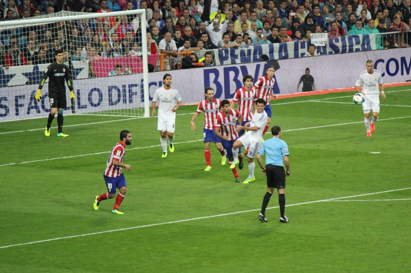 Derbymatch mellan Real Madrid och Atlético Madrid i La Liga